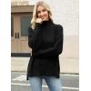 imageANRABESS Women Oversized Turtleneck Long Sleeve Spilt Fuzzy Knit Chunky 2025 Fall Pullover Sweaters Tops Winter Warm ClothesBlack