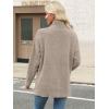 imageANRABESS Women Oversized Turtleneck Long Sleeve Spilt Fuzzy Knit Chunky 2025 Fall Pullover Sweaters Tops Winter Warm ClothesLight Khaki