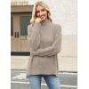 imageANRABESS Women Oversized Turtleneck Long Sleeve Spilt Fuzzy Knit Chunky 2025 Fall Pullover Sweaters Tops Winter Warm ClothesLight Khaki