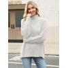 imageANRABESS Women Oversized Turtleneck Long Sleeve Spilt Fuzzy Knit Chunky 2025 Fall Pullover Sweaters Tops Winter Warm ClothesWhite