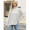 imageANRABESS Women Oversized Turtleneck Long Sleeve Spilt Fuzzy Knit Chunky 2025 Fall Pullover Sweaters Tops Winter Warm ClothesWhite