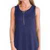imageANRABESS Women Summer Maxi Dress Beach Vacation Sundress Sleeveless Casual Loose Shirt Dresses 2025 Travel OutfitsBlue