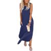 imageANRABESS Women Summer Maxi Dress Beach Vacation Sundress Sleeveless Casual Loose Shirt Dresses 2025 Travel OutfitsBlue