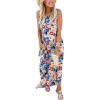 imageANRABESS Women Summer Maxi Dress Beach Vacation Sundress Sleeveless Casual Loose Shirt Dresses 2025 Travel OutfitsTie Dy Rainbow