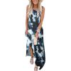 imageANRABESS Women Summer Maxi Dress Beach Vacation Sundress Sleeveless Casual Loose Shirt Dresses 2025 Travel OutfitsTie Dye Grey