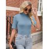 imageANRABESS Women Tops Mock Neck 12 Short Sleeve Slim Fit Basic Tee Shirts Dressy Work Business 2025 Summer Fall Casual OutfitsBlue