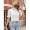 imageANRABESS Women Tops Mock Neck 12 Short Sleeve Slim Fit Basic Tee Shirts Dressy Work Business 2025 Summer Fall Casual OutfitsWhite