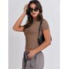 imageANRABESS Womens 3 Pack Short Sleeve Shirts 2025 Crop Tops Tight Fitted Basic Tees Workout T Shirts Y2k Clothes Summer OutfitBlackwhitebrown