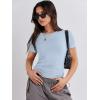 imageANRABESS Womens 3 Pack Short Sleeve Shirts 2025 Crop Tops Tight Fitted Basic Tees Workout T Shirts Y2k Clothes Summer OutfitBlackwhitehaze Blue
