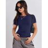 imageANRABESS Womens 3 Pack Short Sleeve Shirts 2025 Crop Tops Tight Fitted Basic Tees Workout T Shirts Y2k Clothes Summer OutfitBlackwhitenavy