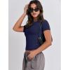imageANRABESS Womens 3 Pack Short Sleeve Shirts 2025 Crop Tops Tight Fitted Basic Tees Workout T Shirts Y2k Clothes Summer OutfitBlackwhitenavy