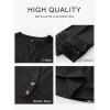 imageANRABESS Womens 34 Length Lace Sleeve Tops Henley V Neck Shirts Dressy Casual Business Blouses 2025 Fall TShirts OutfitsBlack