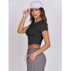 imageANRABESS Womens Basic Tee Summer Outfits Crewneck Short Sleeve Crop Tops Slim Fitted T Shirts Y2k 2025 Trendy ClothingBlack