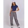 imageANRABESS Womens Basic Tee Summer Outfits Crewneck Short Sleeve Crop Tops Slim Fitted T Shirts Y2k 2025 Trendy ClothingDark Blue