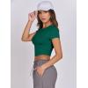 imageANRABESS Womens Basic Tee Summer Outfits Crewneck Short Sleeve Crop Tops Slim Fitted T Shirts Y2k 2025 Trendy ClothingGreen