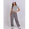 imageANRABESS Womens Basic Tee Summer Outfits Crewneck Short Sleeve Crop Tops Slim Fitted T Shirts Y2k 2025 Trendy ClothingLight Gray