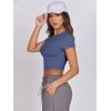 imageANRABESS Womens Basic Tee Summer Outfits Crewneck Short Sleeve Crop Tops Slim Fitted T Shirts Y2k 2025 Trendy ClothingNavy Blue