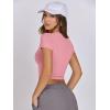 imageANRABESS Womens Basic Tee Summer Outfits Crewneck Short Sleeve Crop Tops Slim Fitted T Shirts Y2k 2025 Trendy ClothingPink