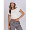 imageANRABESS Womens Basic Tee Summer Outfits Crewneck Short Sleeve Crop Tops Slim Fitted T Shirts Y2k 2025 Trendy ClothingWhite