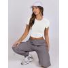 imageANRABESS Womens Basic Tee Summer Outfits Crewneck Short Sleeve Crop Tops Slim Fitted T Shirts Y2k 2025 Trendy ClothingWhite