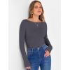 imageANRABESS Womens Boat Neck Long Sleeve Shirts Rib Knit Slim Fitting Tops Basic Tees 2025 Casual Comfy Fall Outfits ClothesDeep Grey
