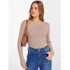 imageANRABESS Womens Boat Neck Long Sleeve Shirts Rib Knit Slim Fitting Tops Basic Tees 2025 Casual Comfy Fall Outfits ClothesLight Camel
