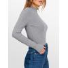 imageANRABESS Womens Lettuce Trim Mock Neck Long Sleeve Tops 2025 Casual Dressy Ribbed Knit Slim Fit Tee Shirt Fall Layer OutfitsGrey