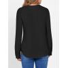 imageANRABESS Womens Long Sleeve Shirts 2025 Fall Henley Business Dressy Casual Tops V Neck Button Down TShirts Work BlousesBlack