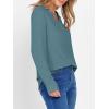 imageANRABESS Womens Long Sleeve Shirts 2025 Fall Henley Business Dressy Casual Tops V Neck Button Down TShirts Work BlousesLake