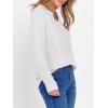imageANRABESS Womens Long Sleeve Shirts 2025 Fall Henley Business Dressy Casual Tops V Neck Button Down TShirts Work BlousesWhite