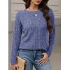 imageANRABESS Womens Long Sleeve Shirts 2025 Fall Lightweight Sweater Tunic Tops Crewneck Casual Loose Fit Work Travel OutfitsBlue