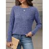 imageANRABESS Womens Long Sleeve Shirts 2025 Fall Lightweight Sweater Tunic Tops Crewneck Casual Loose Fit Work Travel OutfitsBlue