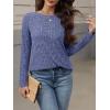 imageANRABESS Womens Long Sleeve Shirts 2025 Fall Lightweight Sweater Tunic Tops Crewneck Casual Loose Fit Work Travel OutfitsBlue