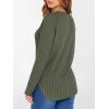 imageANRABESS Womens Long Sleeve Shirts 2025 Fall Lightweight Sweater Tunic Tops Crewneck Casual Loose Fit Work Travel OutfitsDeep Green