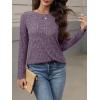 imageANRABESS Womens Long Sleeve Shirts 2025 Fall Lightweight Sweater Tunic Tops Crewneck Casual Loose Fit Work Travel OutfitsPurple
