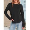 imageANRABESS Womens Long Sleeve Shirts Crewneck Basic TShirts Going Out Tops Casual Floral Tee 2025 Trendy Outfits ClothesBlack