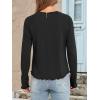 imageANRABESS Womens Long Sleeve Shirts Crewneck Basic TShirts Going Out Tops Casual Floral Tee 2025 Trendy Outfits ClothesBlack