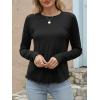 imageANRABESS Womens Long Sleeve Shirts Crewneck Basic TShirts Going Out Tops Casual Floral Tee 2025 Trendy Outfits ClothesBlack