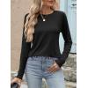 imageANRABESS Womens Long Sleeve Shirts Crewneck Basic TShirts Going Out Tops Casual Floral Tee 2025 Trendy Outfits ClothesBlack