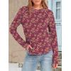 imageANRABESS Womens Long Sleeve Shirts Crewneck Basic TShirts Going Out Tops Casual Floral Tee 2025 Trendy Outfits ClothesColorful Floral 3