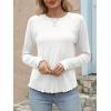 imageANRABESS Womens Long Sleeve Shirts Crewneck Basic TShirts Going Out Tops Casual Floral Tee 2025 Trendy Outfits ClothesWhite