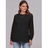 imageANRABESS Womens Long Sleeve Shirts Lace Tops Business Casual Blouses 2025 Fall Fashion OutfitsBlack
