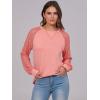 imageANRABESS Womens Long Sleeve Shirts Lace Tops Business Casual Blouses 2025 Fall Fashion OutfitsCoral Pink