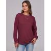 imageANRABESS Womens Long Sleeve Shirts Lace Tops Business Casual Blouses 2025 Fall Fashion OutfitsDeep Red