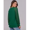imageANRABESS Womens Long Sleeve Shirts Lace Tops Business Casual Blouses 2025 Fall Fashion OutfitsGreen