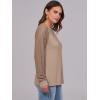imageANRABESS Womens Long Sleeve Shirts Lace Tops Business Casual Blouses 2025 Fall Fashion OutfitsKhaki