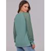 imageANRABESS Womens Long Sleeve Shirts Lace Tops Business Casual Blouses 2025 Fall Fashion OutfitsLake Green