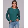 imageANRABESS Womens Long Sleeve Shirts Lace Tops Business Casual Blouses 2025 Fall Fashion OutfitsTeal