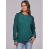 imageANRABESS Womens Long Sleeve Shirts Lace Tops Business Casual Blouses 2025 Fall Fashion OutfitsTeal