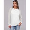 imageANRABESS Womens Long Sleeve Shirts Lace Tops Business Casual Blouses 2025 Fall Fashion OutfitsWhite